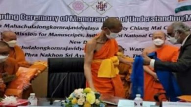 Photo of भारत-थाईलैंड संबंध: ताड़ के पत्तों पर अंकित अति प्राचीन बौध साहित्य को सुरक्षित करने पर समझौता
