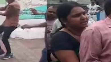Photo of बिहार: बीच सड़क पर पति-पत्नी का हाईवोल्टेज ड्रामा, दो साल से फरार शिक्षक को पत्नी ने पकड़ा
